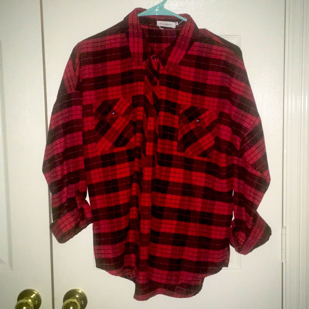 Red and Black plaid shirt